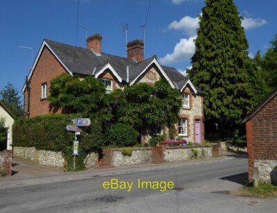 Photo 6x4 Houses in Selborne Chalk is much used as a building material in c2017