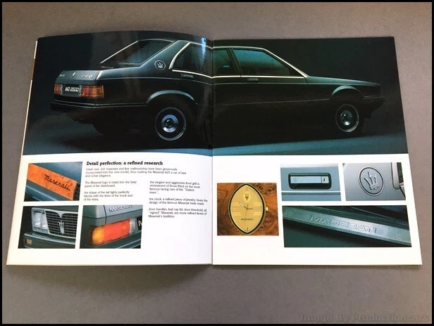 1987 1988 Maserati Biturbo 425 24-page Original Car Sales Brochure Catalog - Image 4 of 4