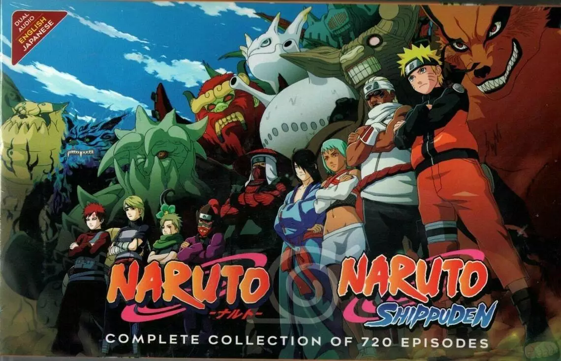 Naruto & Naruto Shippuden Complete Anime Series (Episodes 1-720 + 12 Movies)