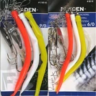2 Fladen Jigging Rigs 6 Hook 3 x 4/0 Spoons 3 x Gummi Macs 6/0 & 9/0