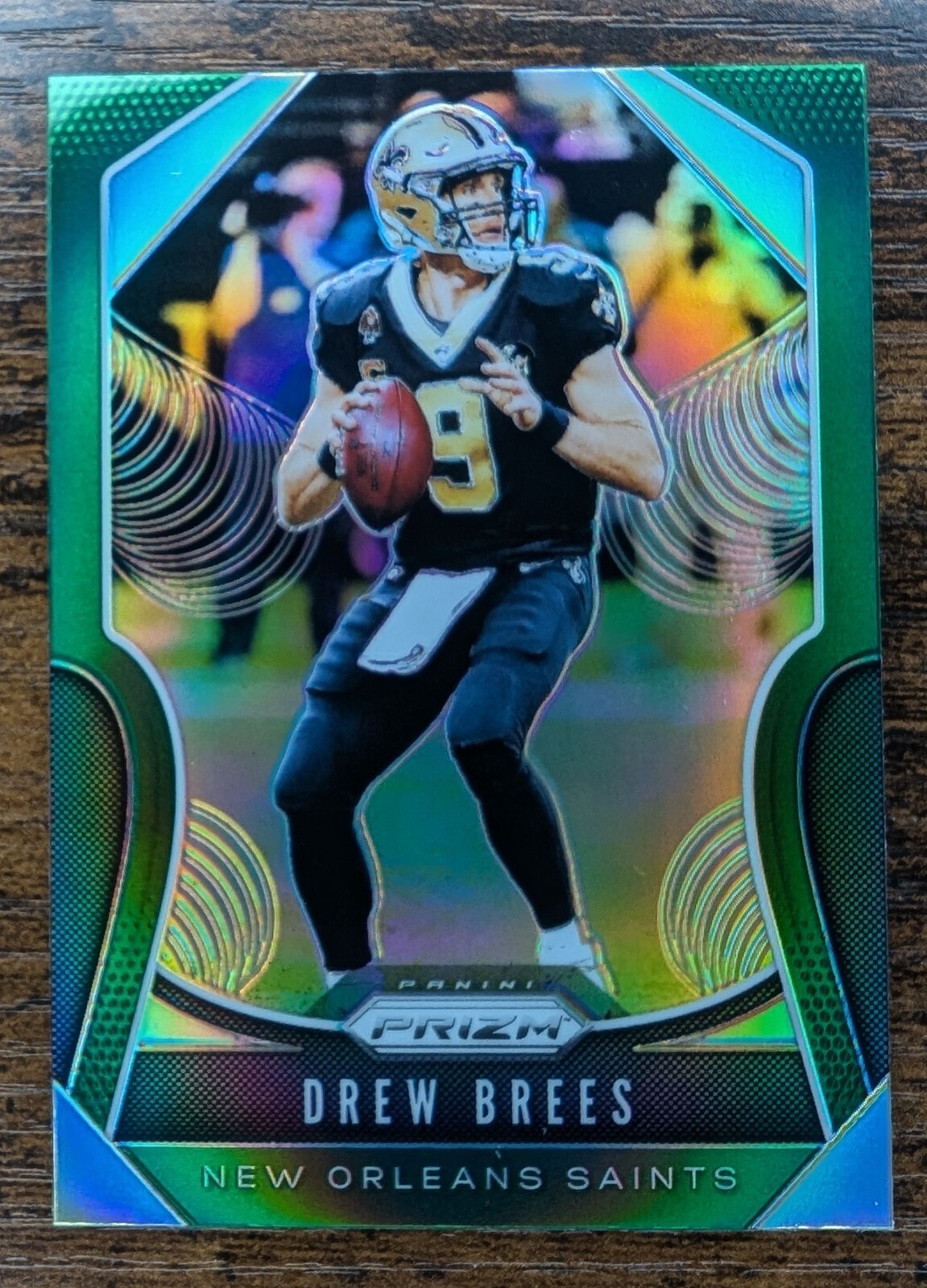 2019 Panini Prizm - Green Prizm #186 Drew Brees