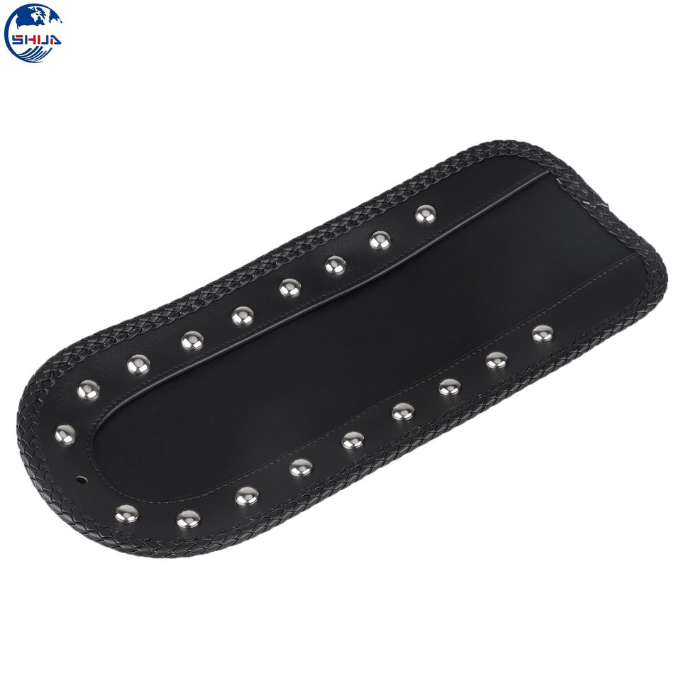 Rear Studded Studs Fender Bib Solo Seat For Harley Softail FXST