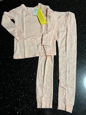New Baby Gap Organic Cotton Floral 2 Piece PJ Pajama Set Long Sleeve Pants Sz 4