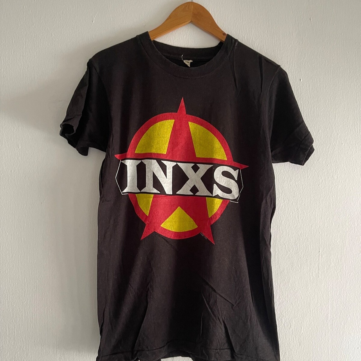 Vintage 80s INXS 1988 Tour Band T-Shirt / Rock Tee / New Wave  