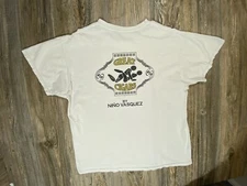 Nino Vasquez Great F***** Cigars T Shirt Harriton XL White Distressed