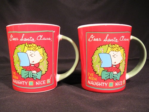 Peanut Character Christmas Cups Mugs Set of 8 - Picture 7 of 11