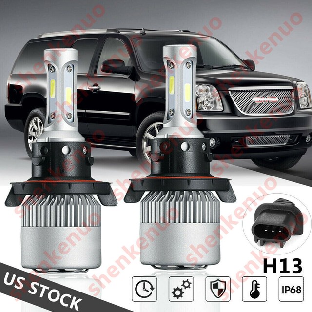 H13 9008 LED Headlight Kit Bulb ML For GMC Yukon Denali XL 201307 High