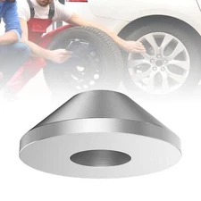 Car Truck Manual Tire Changer Centering Cone for Car Truck Silver Matte Surface