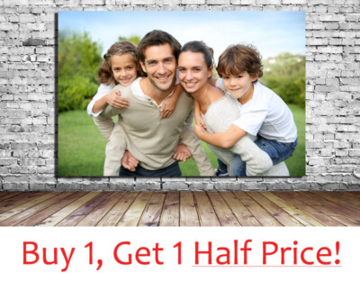 Ihr Foto auf GROSSER Leinwand 48 x 30 ZOLL individueller Wandkunstdruck *FERTIG ZUM AUFHÄNGEN*
