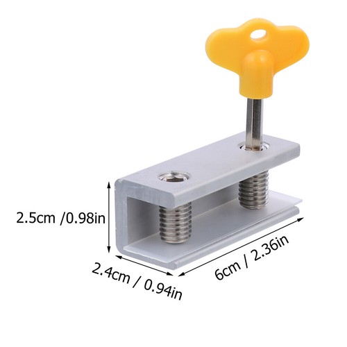 6pcs Adjustable Sliding Window Locks Aluminum Alloy Window Locks with Key - Picture 12 of 12