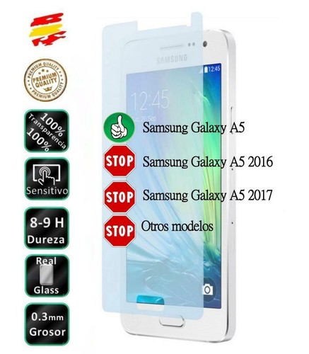 Protector Cristal Templado Samsung Galaxy A3 A5 A6 A7 A8 A9 Plus 2016 2017 2018 - Imagen 4 de 13