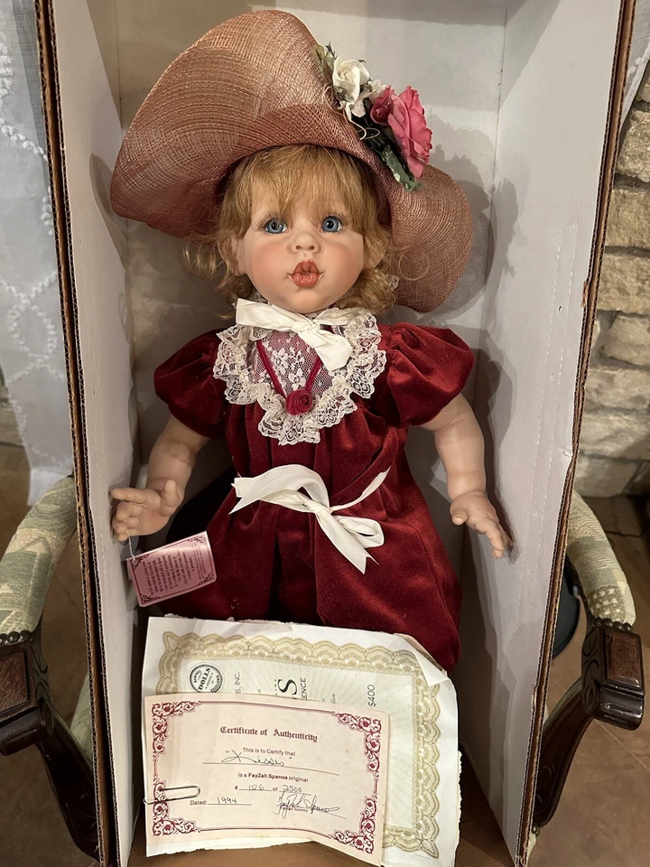 НОВЫЕ KISSES 24 дюйма винил FAYZAH SPANOS ДРАГОЦЕННАЯ РЕЛИКВИЯ КУКЛА 1994 ПОБЕДИТЕЛЬ DOTY - Изображение 2 из 4