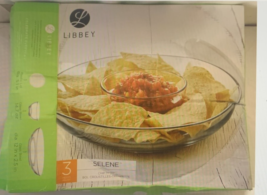 Libbey 3-Piece Chip and Dip Serving Set  