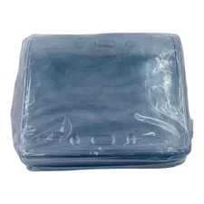 50 Card Holders Horizontal Style Clear Security Badge Holder, 3 7/8" x 2 5/8"