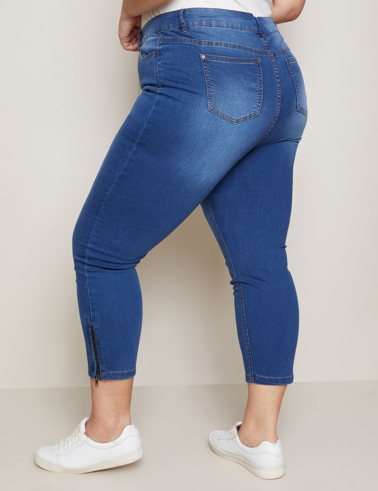 AUTOGRAPH Plus Size Womens Jeans Denim Ankle Grazer Jeans eBay
