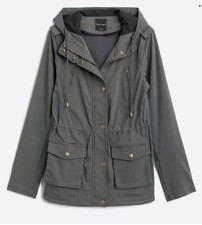 Eden Society Holly Contrast Hood Cargo Jacket Nwt Large