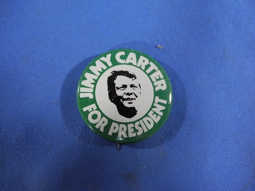 1976 Vintage Jimmy Carter For President In ‘76 Button Pin Pinback (Free Ship!) - Picture 5 of 10