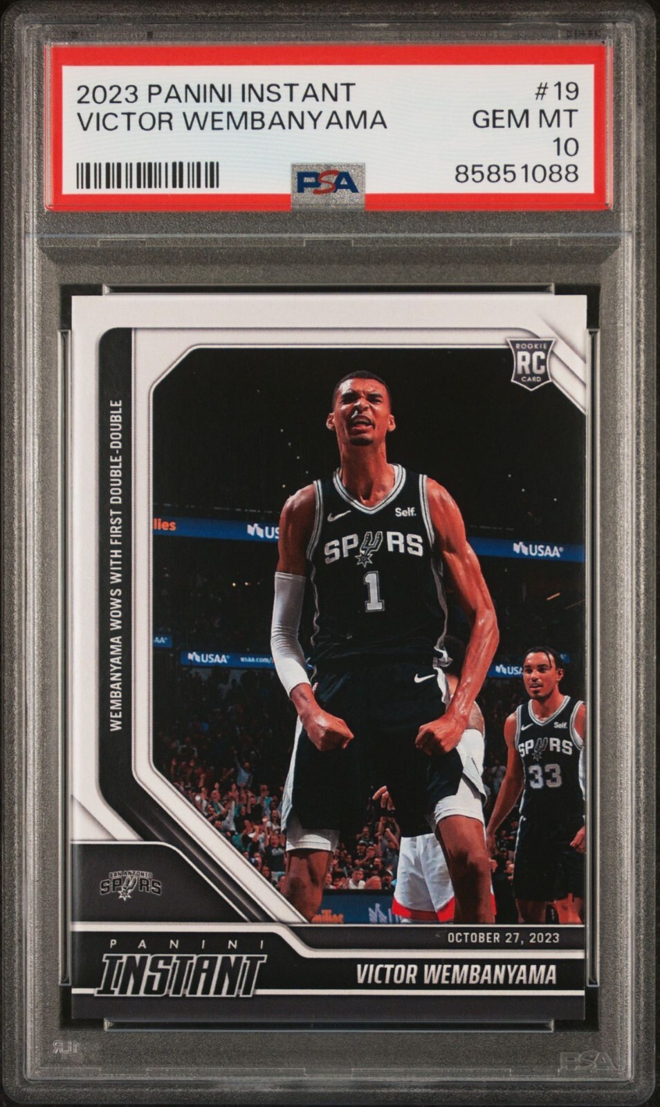 VICTOR WEMBANYAMA NBA HOOPS PSA 10