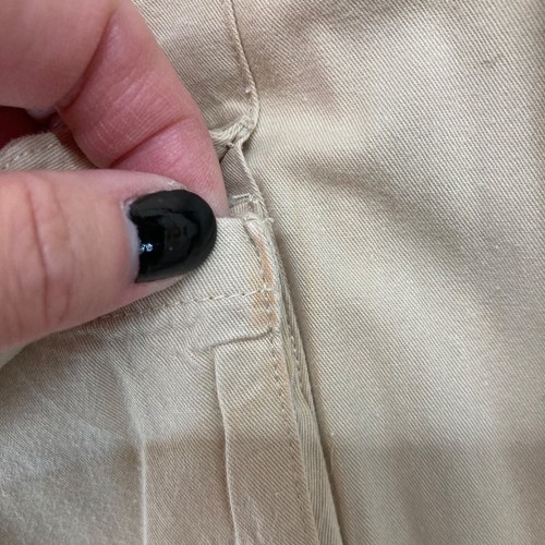 Vintage Orvis XXL Cream Khaki Safari Hunting Shirt Long Sleeve Button Up (Lot #1 - Picture 6 of 9
