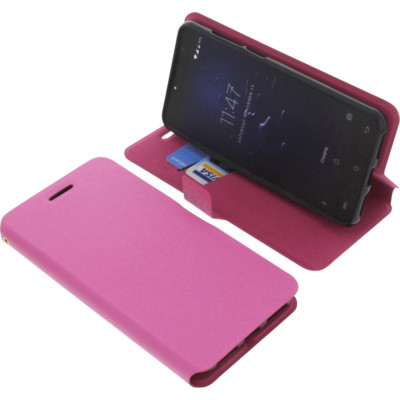 Tasche für Cubot Note Plus Book-Style Schutz Hülle Handytasche Buch Pink