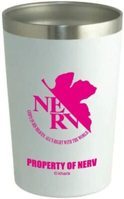 EVA & LOGOS Steel Tumbler  White Stainless PILOTS ver.EVA-05 from JAPAN for