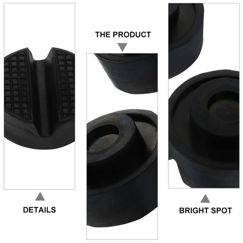 4Pcs Black Universal Car Lift Jack Stand Rubber Support Block Floor Jack Pads US - Picture 6 of 12