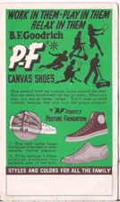 B.F. Goodrich PF Flyers Canvas Shoes  Ink Blotter Tennis Shoes