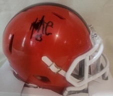 Martin Emerson M.J.  Signed mini helmet JSA with Auto Autograph Speed 