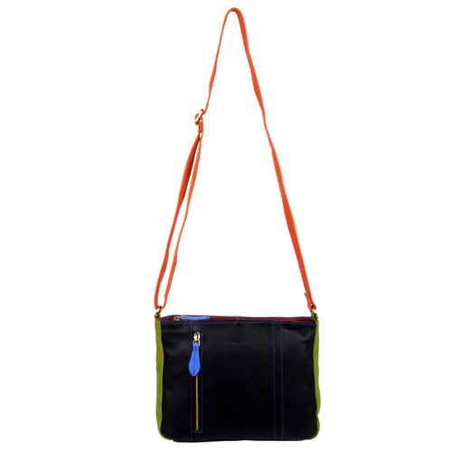 Rowallan of Scotland Ladies Rainbow Leather Shoulder Bag - Picture 5 of 8