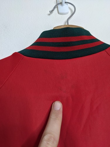 Vintage Baseball Jacket Boys 12 Red Green Sportswear 1980s 80s Australian Made - Picture 8 of 12
