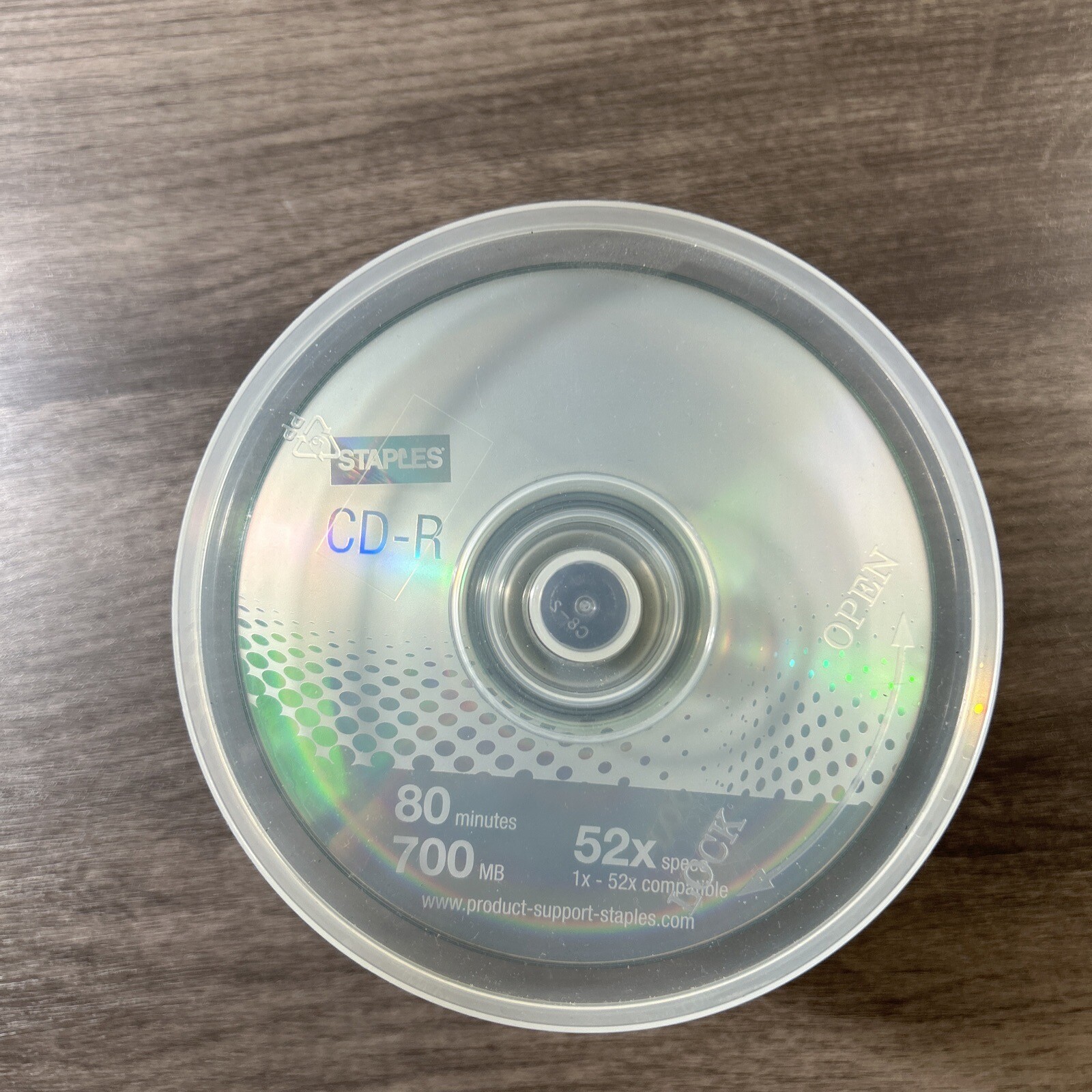 STAPLES & Memorex HP Printable CD-R 52 Discs 80 Minutes 700MB 52X Speed