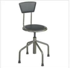 Safco Products Diesel Low Base Stool with Back, Pewter, New(other)!