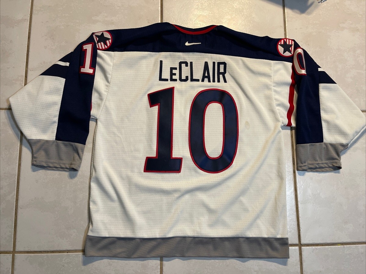 Rare Vintage NIKE Team USA Olympics John LeClair 1998 Hockey