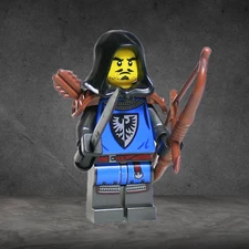 Lego Castle Black Falcon Knights Archer Minifigure Lot-Rare New Kingdoms Set