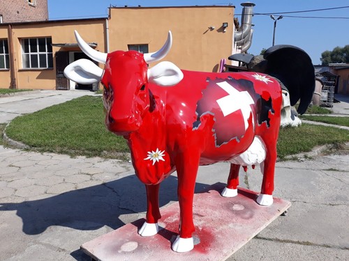Melkkuh Kuh lebensgroß 3D Außenwerbung Skulptur Tierfigur Deko Schweiz Garten - Bild 4 von 17