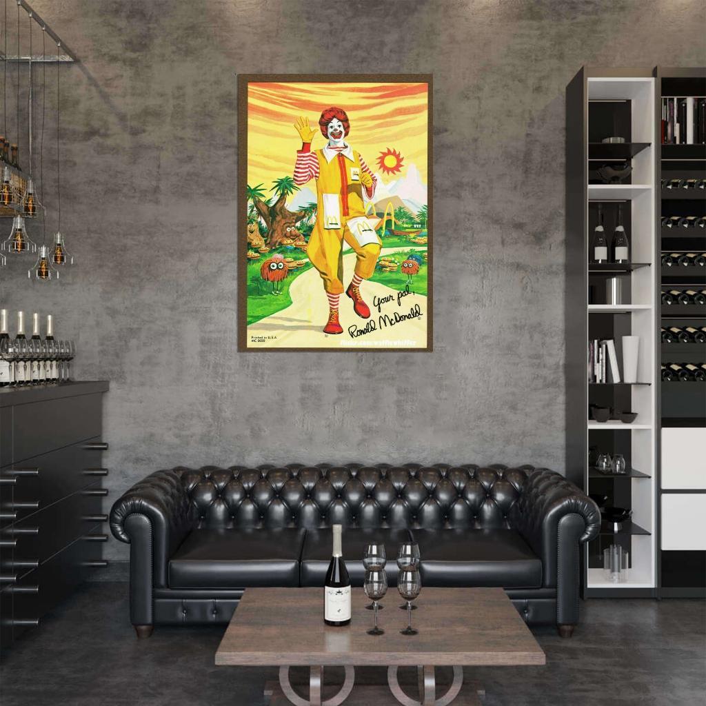 525301 RONALD MCDONALD Vintage Retro 16x12 WALL PRINT POSTER