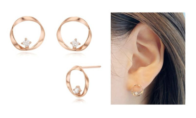 ◆STONEHENgE◆ Silver Earrings SC1388 StoneHenge Silver Earrings SC1233 Silver925 Rose Gold Cubic