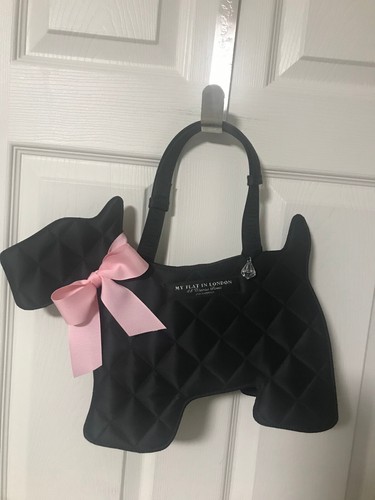 My Flat In London Handbag Black Scottish Terrier Scottie Dog Bag - Picture 23 of 23