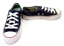 PF Flyers Shoes Center Reissue Lo Navy Blue/White Sneakers Womens 6.5