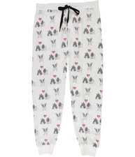 P.J. Salvage Womens Puppy Love Pajama Lounge Pants, Off-White, Large