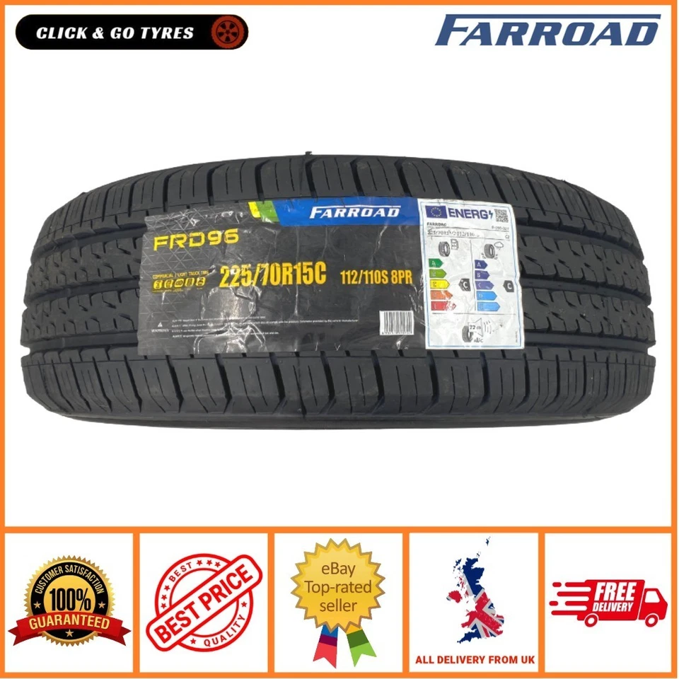 4 x 225/70R15C FARROAD FRD96 112/110S 8PLY Commercial Tyres for Van-2257015 - Image 4 of 4