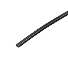 39" Long 2MM Dia High Temperature Resistant Silicone Sealing Strip Black 