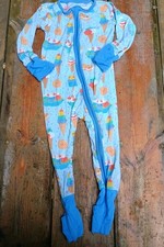 Little Sleepies 6-12 months Blueberry Ice Cream Social Zippy Bamboo Pajama