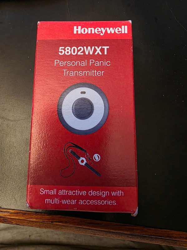 Honeywell 5802WXT Single-Button Wireless Transmitter Pendant