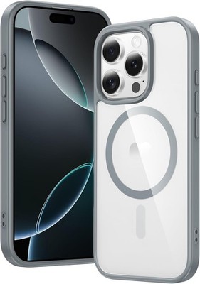 FNTCASE für iPhone 16 Pro Hülle: iPhone 16 Pro Handy Clear Case Magnet Militär