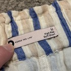 NWT So Goods For Life Women's High Rise Soft Shorts Blue Tan Striped Size Med — photo 4