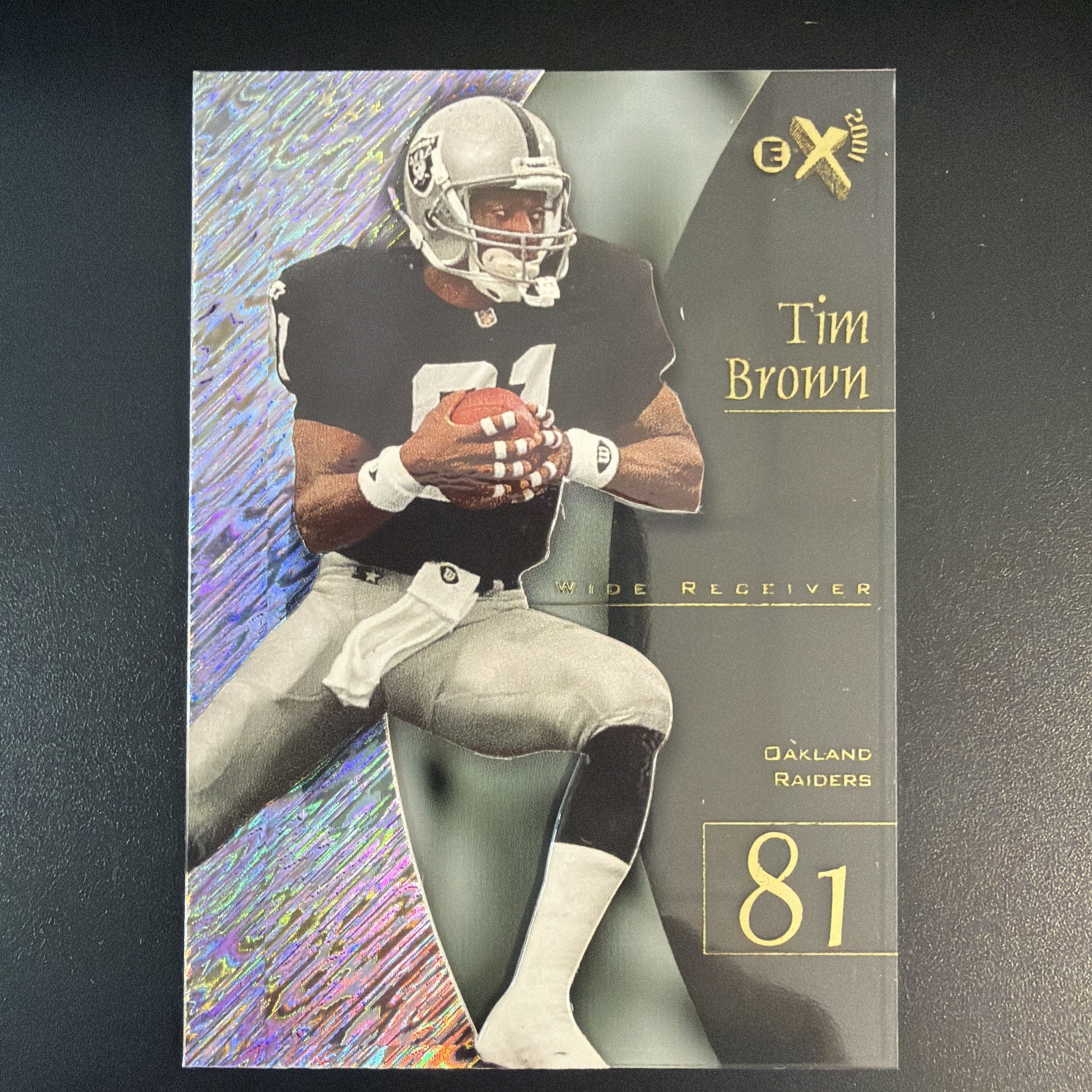 1998 SKYBOX E-X 2001 TIM BROWN #33 - ACETATE MINT CONDITION - RAIDERS