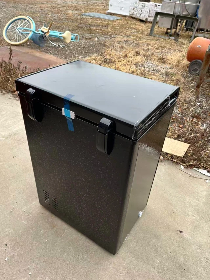 WANAI Chest Freezer Small Deep Freezer Black/White 3.5 Cu.Ft Free-Standing - Image 4 of 4