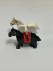 Authentic Vintage LEGO Black & White Horse  Bridle 1 Saddle Castle  Knight