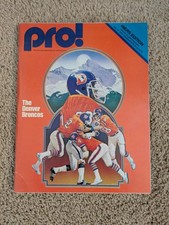 Joe Montana 1st NFL TD Touchdown Program 11/18/1979 San Francisco 49ers Broncos